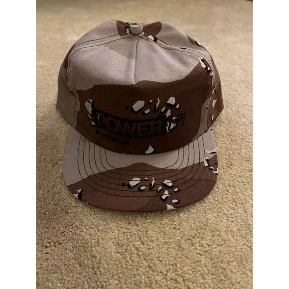 Vintage Camoflauge Kawasaki "Power Up" Snapback Hat - Picture 5 of 5